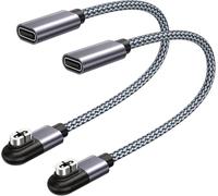 WQD-Câble Adaptateur de Charge USB C vers Écouteurs Shokz 2 Pièces,Adaptateur Magnétique Shokz,Câble Court Type C pour After-Shokz Aeropex Mini AS800,Open Run S803,OpenRun Pro S810,OpenComm 2