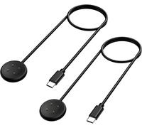 WQD-Câble de Chargeur Compatible avec Google Pixel Watch 3/Pixel Watch2&Fitbit Versa4/Versa3/Sense2/Sense/Ace LTE, 2PCS 3,3 Pieds/1M Câble de Charge Magnétique à Charge Rapide pour Pixel Watch 3