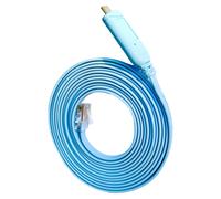 WQD-Câble de console USB-C à RJ45 pour la configuration de périphériques réseau - longueur 3m et chipset FTDI, Thunderbolt Console cable pour Cisco, HP, Fortigate, compatible with MacBook