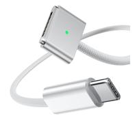 WQD-Câble USB C vers Mag Safe 3, 2 m, 140 W, charge rapide, USB C Mag Safe 3, compatible avec MacBook Pro M1 2021/M2 2023 (14"/16"), MacBook Air M2 (13"/15"), M3/M3 Pro/M3 Max 2024 (15"), M3/M3