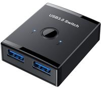 WQD-Cablecc KVM Commutateur bidirectionnel USB 3.0 2 à 1 PC Partage ou 1 à 2 Hub pour clavier, souris, scanner, imprimante