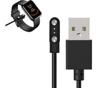 WQD-Chargeur Montre Connectée Magnétique Universel Smartwatch Câble USB 2 Broches 4 mm Conception ABS/PVC Charge Rapide 2h Protection Surtension Portable Compatible avec Samsung Garmin Fitbit