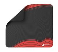 WQD-CM02 Tapis de Souris de Jeu Esports, Grand Tapis De Souris avec Revêtement Résistant l'eau, Surface Lisse Texture Lourde, Base en Caoutchouc antidérapante,450x400x4mm-Contour Noir/Rouge