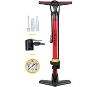 Wqd-Dunlop Pompe À Vélo Avec Double Valve - Pas De/Avec Manomètre - Pompe À Pied Pour Velo Avec 2 Adapteurs - Pour Valve Dunlop, Presta Et Schrader - Pompe 11-12bar/ 160-180 Psi - Plastique - Noir