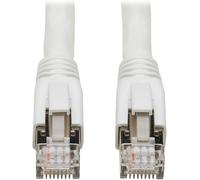 WQD-Eaton Cat8 Snagless Ethernet Cable, 25G/40G Certified Network Patch Cable, 22 AWG S/FTP, PoE, White, 3 Feet/ 0.9 Meters (N272-003-WH)