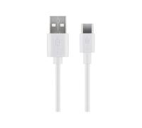 WQD-Goobay 59132 Câble de Chargement et de Synchronisation USB-C, USB-A > USB-C, Blanc, 3m Longueur de Câble