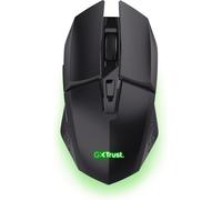 WQD-GXTrust 1108 Vylax Souris Gamer sans Fil Rechargeable, 80 Heures d'autonomie, 800-4800 DPI, Éclairage LED Multicolore, Récepteur USB Stockable, 6 Boutons, Souris Gaming pour PC Ordinateur, Noir