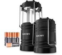 Wqd-Lot De 2 Lanternes Led À Piles Pour Le Camping ¿ Lanterne Cob Tech Avec Base Magnétique Et Crochet Pliable, Lanterne De Camping Portable Robuste Pour Urgence