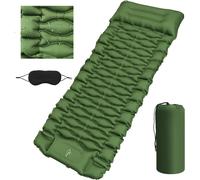 Wqd-Matelas De Camping Autogonflant,Matelas Gonflables De Camping Avec Pompe À Pied & Oreiller,Matelas Randonnée Ultraléger,Matelas Autogonflant,Matelas Gonflable 1 Place Pour Campings,Voyage,Tente