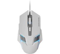 WQD-MM024, Souris Gaming RGB, Capteur Optique 4000 DPI, Switchs M¿¿caniques Huano, ¿¿clairage RGB Flow, R¿¿glage on-The-Fly 1200/2400 / 3200/4000 DPI, Compatibilit¿¿ Multiplateforme, Blanc