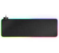 WQD-MMPRGB2, Tapis de Souris Gaming XXL, RGB 12 Modes, Hub 2xUSB 2.0, Noir