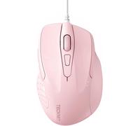 WQD-Mouse Pro S2 Souris Filaire Optique Haute Pr¿¿cision 6 Boutons 6400 DPI 4 DPI R¿¿glable Souris Ergonomique pour Windows 11/10/8.1/8/Vista/XP/Mac Ordinateur Portable/Bureau Cable 1.5M-Rose