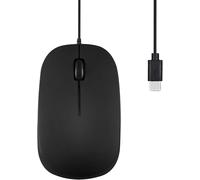WQD-Perixx PERIMICE-201C USB Souris Optique câblée de Type C à 3 Boutons, Molette de Défilement, 1000 DPI, Noir