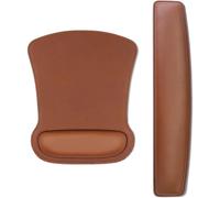 WQD-Repose-poignet pour clavier et souris Ensemble ergonomique avec tapis de souris, durable, confortable et léger pour une saisie facile et un soulagement de la douleur (Marron)
