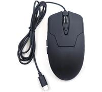 WQD-Souris filaire USB C, 6 boutons silencieux, 4 vitesses DPI, ergonomique, rétroéclairage LED, compatible avec Mac, Chromebook, HP, DELL XPS, ASUS, Surface, souris de jeu silencieuse Type-C filaire