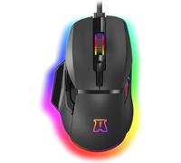 WQD-- Souris Gaming Filaire Otaku M05 12800DPI, Souris Gamer Rétroéclairage LED RGB,Capteur Optique de 1200 à 12800 DPI,7 Boutons,Programmable,Confortable et Légère,Compatible PC/PS4/PS5/Xbox -Noir