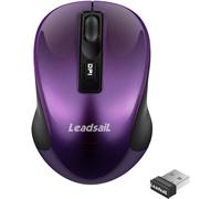 WQD-Souris sans Fil pour Ordinateur Portable Souris USB sans Fil Silencieuse Souris d¿Ordinateur Optique, 4 Boutons, 1600DPI avec 3 Niveaux Réglables pour Windows/Mac/Macbook Pro/HP/Acer
