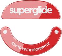 WQD-Superglide ¿ Patins de Souris en Verre Ultra résistant, Ultra Rapide, Lisse et Durable pour Pulsar X2 (Rouge)