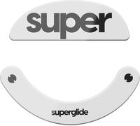WQD-Superglide2 ¿ Patins de Souris texturés à Vitesse contrôlable, fabriqués en Verre Ultra résistant, Semelle Lisse et Durable pour Souris de Jeu sans Fil Pulsar Xlite V2 et V3 [Blanc]