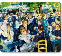 WQD-Tapis de Souris avec Art Motif pour Bureau/Domicile/Gaming,Taille : 240 x 200 mm, Multifonction Mouse Pad Mat, Base en Caoutchouc Multicolore (Pierre Auguste Renoir-Dance ât Le Moulin de la Galet