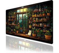 WQD-Tapis de souris de jeu, 800 x 300 mm, avec bords cousus, imperméable, antidérapant, pour PC, bureau, travail, jeux, étude, ordinateur portable, améliore la précision et la vitesse (installation)