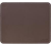WQD-® Tapis de Souris Haut de Gamme en Cuir synthétique Marron, 255 x 220 x 3 mm