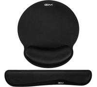 WQD-Tapis de Souris, Tapis de Souris et Repose-Poignet Clavier Kit, Antidérapant Tapis de Souris Ergonomique Clavier Repose-Poignet Gel Pad
