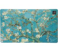 WQD-- Tapis de Souris XL Faux Cuir Van Gogh sous Main, Tapis de Souris Gamer, Tapis de Bureau Gaming, Déco Bureau