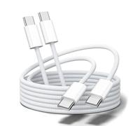 WQD-USB C vers USB C 1M Charge Rapide PD 60W Cable Chargeur Type C pour Samsung Galaxy S25 S24 S23 S22 S21 S20 Plus Ultra Note 20 A55 A35 iPhone 16 15 Plus Pro Max iPad Air MacBook Pro (1m+1m)