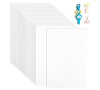 WQDD STANPET Lot de 20 feuilles plastique fou A4 - Feuilles thermorétractables transparentes & mates pour DIY plastique fou porte clé, dessin, loisirs créatifs enfant & adulte(Film Thermique)