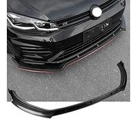 WQEUN Spoiler Avant Voiture Abs Pare Choc Avant Lame Convient pour Golf 7/7.5 Mk7 GTI GTD 7R 2014-2019 Pare-Chocs De Voiture Spoiler Séparateur,Black
