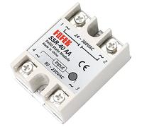 WQGQPXOB 1 pièces 10A 25A 40A 60A AC-AC monophasé Relais à Semi-conducteurs AC SSR SSR-10AA SSR-25AA SSR-40AA SSR-60AA 80-250VAC(SSR-40AA)