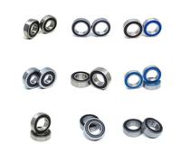 WQGQPXOB Lot de 2 roulements MR24378 2RS 24 x 37 x 8 mm MR2437H8 2437H8 24378 2RS RS, roulements à Billes 24 x 37 x 8 mm for boîtier de pédalier et moyeu de vélo(12268-2RS 12x26x8mm)