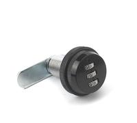 WQGQPXOB Serrure de boîte aux Lettres à Combinaison 3 Chiffres, Serrure Came Langue rotative 7/8 Pouces for tiroir Cinet 1 pièces(Black 20mm)
