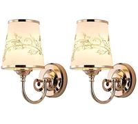 WQHPLMD 2 Pack Glass Rose Gold Wall Light LED LED Éclairage d'éclairage du Milieu du siècle Vanité Vanité Éclairage Mural Chambre de cheminée Salon Home Mur Mound Sconce Fixture