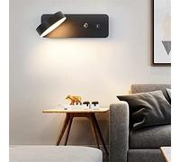 WQHPLMD 300° Rotatable Bedside Reading Lamp for Bedroom and Hotel Rooms