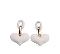 WQHPLMD 3D Love Drop Earrings Women and Girls Heart Earrings Lightweight Statement Earrings Women and Girls Birthday Christmas Jewelry
