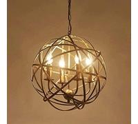 WQHPLMD 4 Color Retro Industrial Metal Cross Candle Holder Chandelier Lighting Antique Brass Hanging Ceiling Restaurant Commercial Decoration Restaurant Hanging Lantern-Shaped Retro Chandelier e1