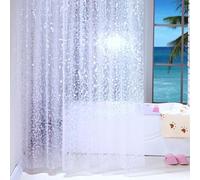 WQHPLMD 48x78 PEVA RIDETTES CORCES DE Salle DE Salle Transparent avec Moteur DE PIEUR, 120x200cm Baignoire Curtain de Douche pour l'hôtel