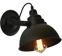 WQHPLMD Adjustable Arm Wrought Iron Wall Light for Bedroom, Living Room & Dining Room - V20%