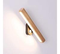 WQHPLMD Adjustable Wooden LED Wall Light with for Bedroom, Living Room and More