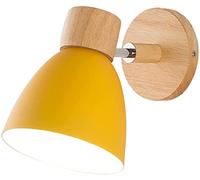 WQHPLMD Adjustable Yellow Wall Mount LED Light for Living Room, Bedroom - Swing Arm Up to 90 Degrees