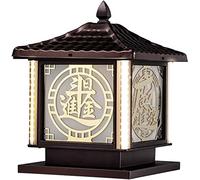 WQHPLMD Affichage Industriel à LED Industriel étanche Lanterns Post Lights Yard Paysage Balises Lampe avec Acrylique Grande DE Patio DE THAGE JDEN