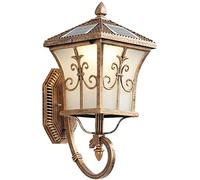 WQHPLMD Alume extérieure, Aluminium Solaire Retro Brass Creative Style Fandle Mur Wall Decoration Lampe for Dining Room Bedroom Living Room