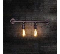 WQHPLMD American Rustic Wall Light for Living Room and Bedroom with Creative and Long-Lasting Iron Construction