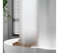WQHPLMD Bathroom 72x72, Peva Liner with Hooks Semi-Transparent Matte, 180x180cm Hotel Shower Curtain