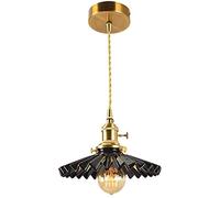 WQHPLMD Black Ceramic Pendant Light for Living Room and Bedroom - Elegant