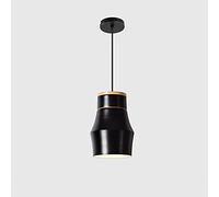 WQHPLMD Ceiling Pendant Light Chandelier jar Shape with Wood Pattern Metal Shade, Ceiling Lights Style Hanging Lighting fixtures for Living Rooms, Dining Room, Kitchen, Bedroom (Color