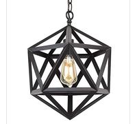 WQHPLMD Chandelier de Style Industriel, Éclairage de Style Industriel pour entrée, Couloir Salle à Manger Finition Noire Mate Moderne des lustres Modernes
