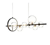 WQHPLMD Chandelier Luminaire Noucent Style Cristal Béquille à Bulles pour Salle de Cuisine, Chambre à Coucher Séjour
